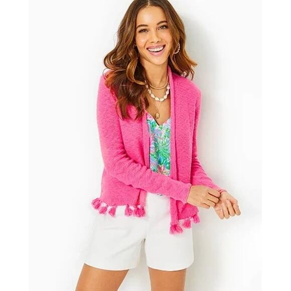 Lilly Pulitzer Faretta Open-Front Cardigan - M - Picture 3 of 3
